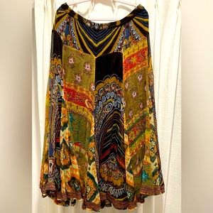 Anu by Natural boho patchwork skirt Size M